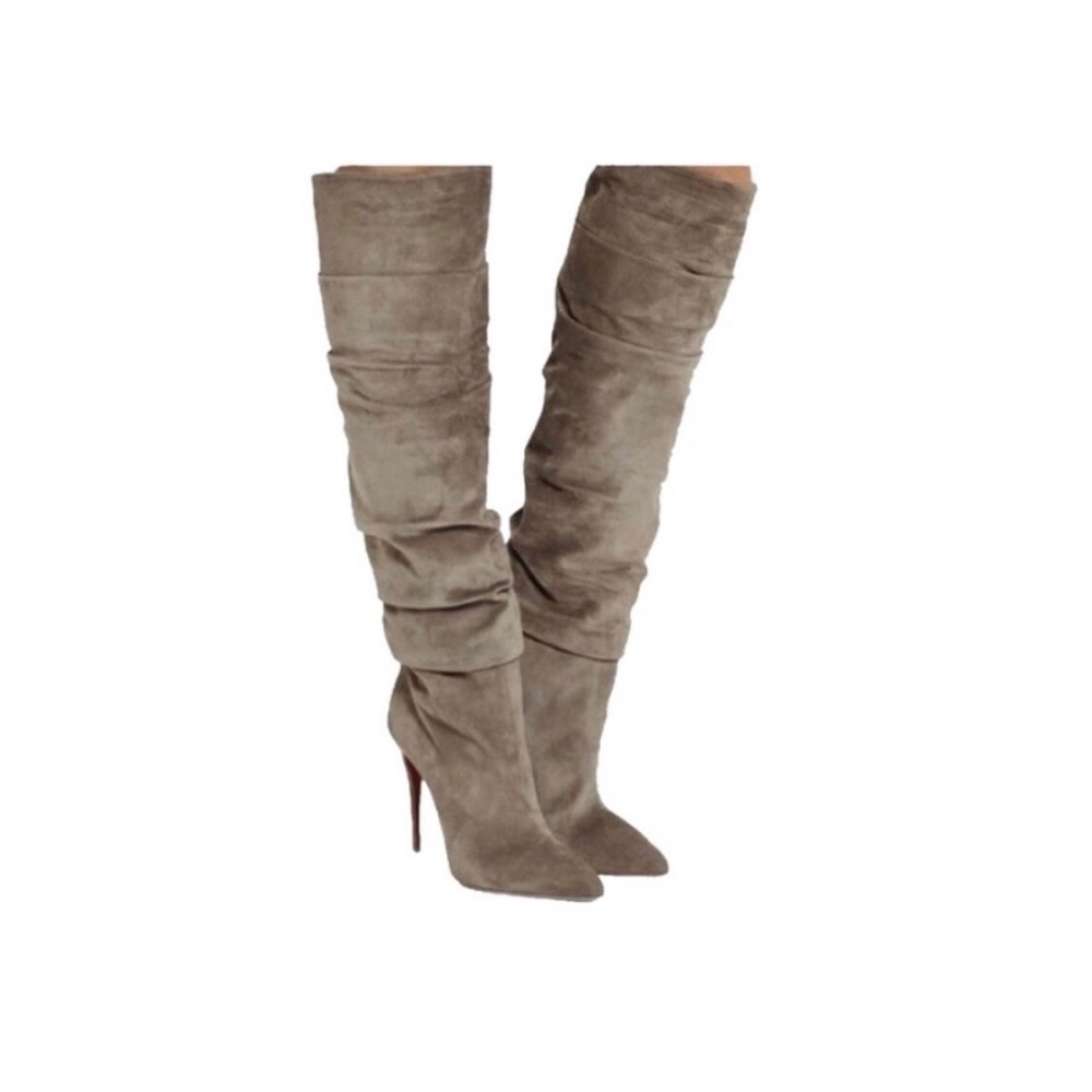 Christian Louboutin Suede Ishitar Boots